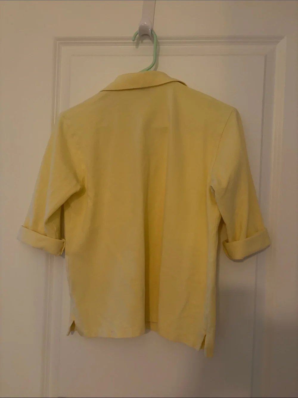 Ralph Lauren Sport Pale Yellow Short 3/4 Sleeve Polo Shirt